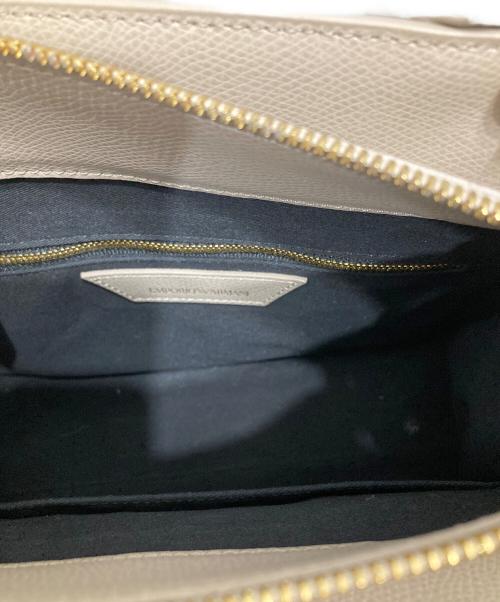 EMPORIO ARMANI（エンポリオアルマーニ）EMPORIO ARMANI (エンポリオアルマーニ) 2WAYショルダーバッグ グレージュの古着・服飾アイテム