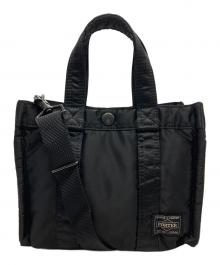 HEAD PORTER（ヘッドポーター）の古着「2WAY TOTE BAG (XS)/ツーウェイ トートバッグ」｜ブラック