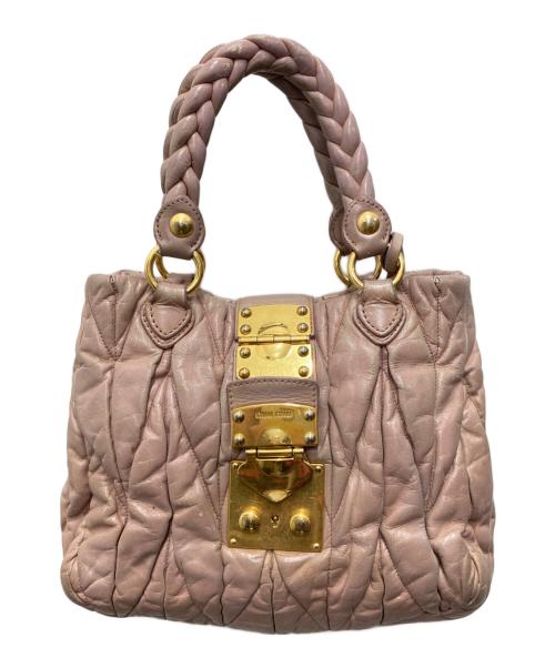 MIU MIU（ミュウミュウ）MIU MIU (ミュウミュウ) マテラッセ ピンクの古着・服飾アイテム