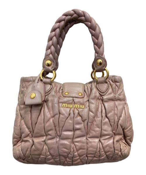 MIU MIU（ミュウミュウ）MIU MIU (ミュウミュウ) マテラッセ ピンクの古着・服飾アイテム