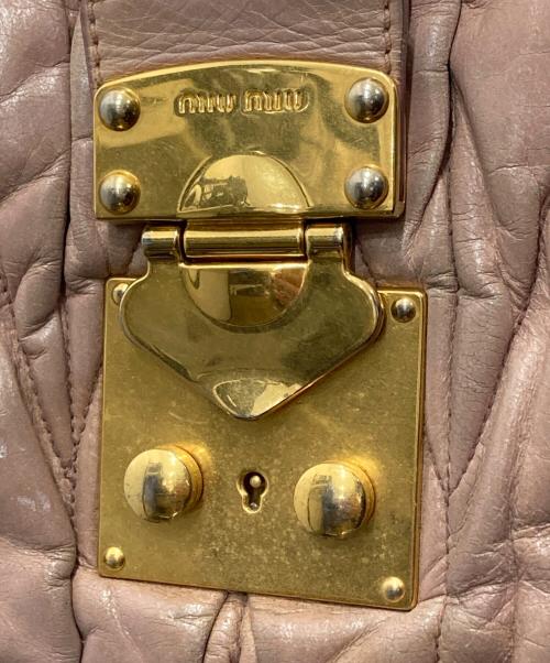 MIU MIU（ミュウミュウ）MIU MIU (ミュウミュウ) マテラッセ ピンクの古着・服飾アイテム