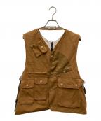 Engineered Garments×BEAMS PLUSエンジニアドガーメンツ×ビームスプラス）の古着「Double Front Vest/ダブルフロントベスト」｜インディゴ×ベージュ