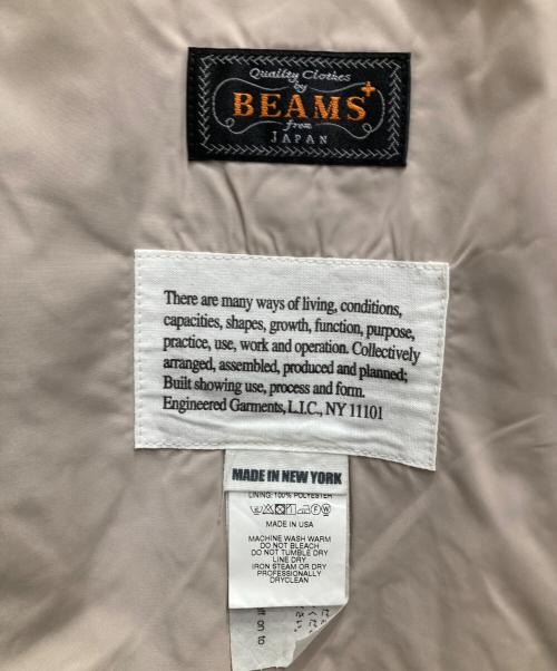 Engineered Garments（エンジニアドガーメンツ）Engineered Garments (エンジニアドガーメンツ) BEAMS PLUS (ビームスプラス) Double Front Vest/ダブルフロントベスト インディゴ×ベージュ サイズ:XLの古着・服飾アイテム