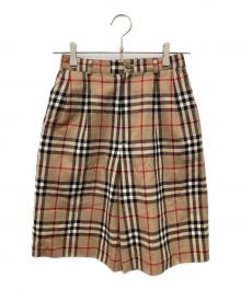 Burberry's（バーバリー）の古着「ノヴァチェックハーフパンツ」｜ベージュ