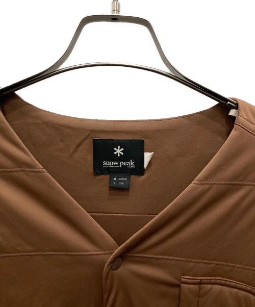 Snow peak（スノーピーク）snow peak (スノーピーク) フレキシブルインサレーション カーディガン ブラウン サイズ:XLの古着・服飾アイテム