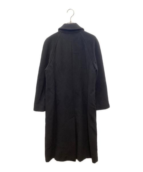 MaxMara（マックスマーラ）MaxMara (マックスマーラ) カシミヤ混ウールダブルコート ブラック サイズ:42の古着・服飾アイテム