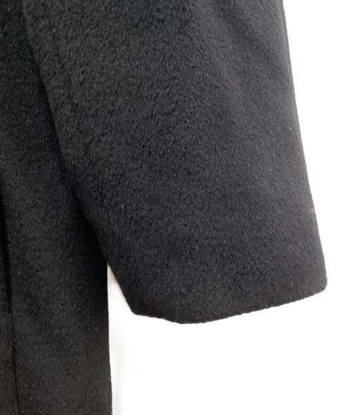 MaxMara（マックスマーラ）MaxMara (マックスマーラ) カシミヤ混ウールダブルコート ブラック サイズ:42の古着・服飾アイテム