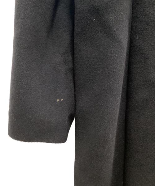 MaxMara（マックスマーラ）MaxMara (マックスマーラ) カシミヤ混ウールダブルコート ブラック サイズ:42の古着・服飾アイテム