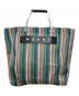 MARNI（マルニ）の古着「マーケットストライプトートバッグ」｜グリーン