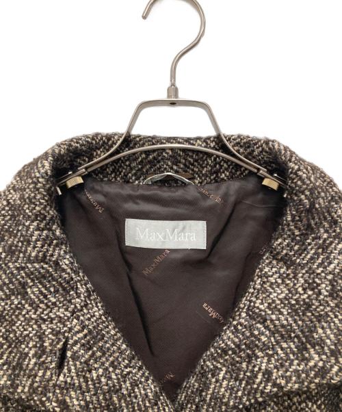 MaxMara（マックスマーラ）MaxMara (マックスマーラ) ベルテッドロングコート ベージュ サイズ:38の古着・服飾アイテム