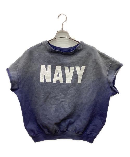 BOWWOW（バウワウ）BOWWOW (バウワウ) US NAVY SS SWEATSHIRT/ユーエス ネイビー SS スウェットシャツ ブルー サイズ:Lの古着・服飾アイテム