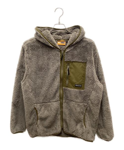 GRIP SWANY（グリップスワニー）GRIP SWANY (グリップスワニー) コーラルフリースフーディ ブラウン サイズ:Lの古着・服飾アイテム