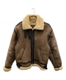 SAN FLIO（サン・フリオ）の古着「B-3ムートンレザージャケット」｜ブラウン