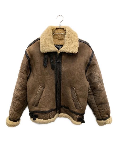 SAN FLIO（サン・フリオ）SAN FLIO (サン・フリオ) B-3ムートンレザージャケット ブラウン サイズ:Mの古着・服飾アイテム