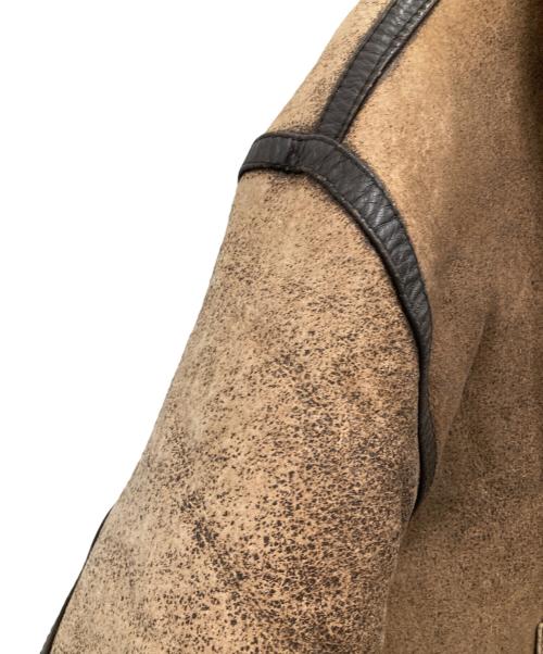 SAN FLIO（サン・フリオ）SAN FLIO (サン・フリオ) B-3ムートンレザージャケット ブラウン サイズ:Mの古着・服飾アイテム