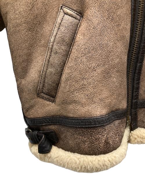 SAN FLIO（サン・フリオ）SAN FLIO (サン・フリオ) B-3ムートンレザージャケット ブラウン サイズ:Mの古着・服飾アイテム