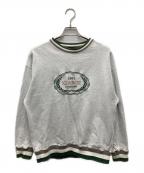 X-LARGEエクストララージ）の古着「刺繍スウェット」｜グリーン×グレー
