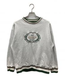 X-LARGE（エクストララージ）の古着「刺繍スウェット」｜グリーン×グレー