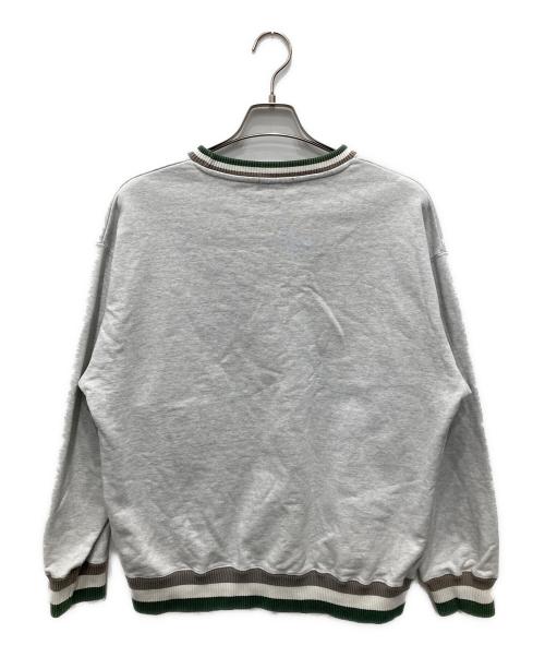 X-LARGE（エクストララージ）X-LARGE (エクストララージ) 刺繍スウェット グリーン×グレー サイズ:Mの古着・服飾アイテム
