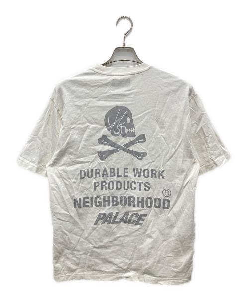 PALACE（パレス）PALACE (パレス) NEIGHBORHOOD (ネイバーフッド) ポケットTシャツ ホワイト サイズ:Mの古着・服飾アイテム