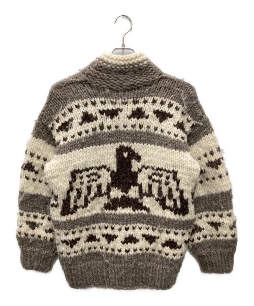 INTRACAN ENTERPRISES（イントロカン エンタープライズ）INTRACAN ENTERPRISES (イントロカン エンタープライズ) カウチンニットカーディガン ブラウン サイズ:不明（実寸をご確認ください）の古着・服飾アイテム