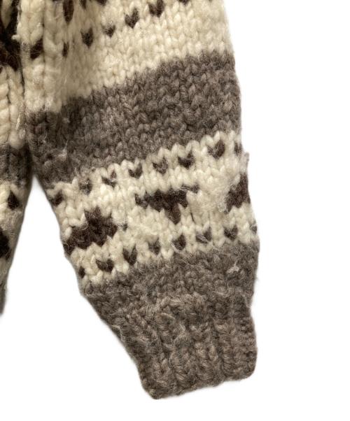 INTRACAN ENTERPRISES（イントロカン エンタープライズ）INTRACAN ENTERPRISES (イントロカン エンタープライズ) カウチンニットカーディガン ブラウン サイズ:不明（実寸をご確認ください）の古着・服飾アイテム