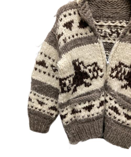 INTRACAN ENTERPRISES（イントロカン エンタープライズ）INTRACAN ENTERPRISES (イントロカン エンタープライズ) カウチンニットカーディガン ブラウン サイズ:不明（実寸をご確認ください）の古着・服飾アイテム