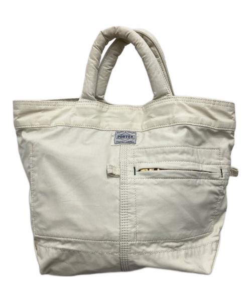 PORTER（ポーター）PORTER (ポーター) MINI TOTE BAG/ミニトートバッグ ホワイトの古着・服飾アイテム