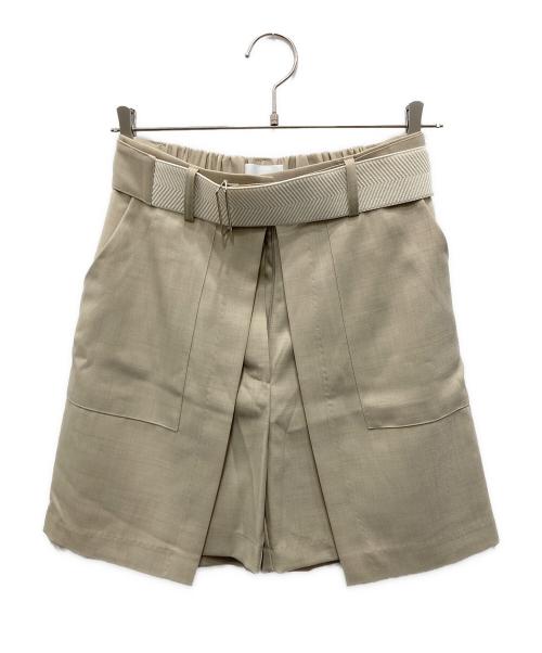 CAPRICIEUX LE'MAGE（カプリシューレマージュ）CAPRICIEUX LE'MAGE (カプリシューレマージュ) スカートレイヤードショートパンツ ベージュ サイズ:38の古着・服飾アイテム