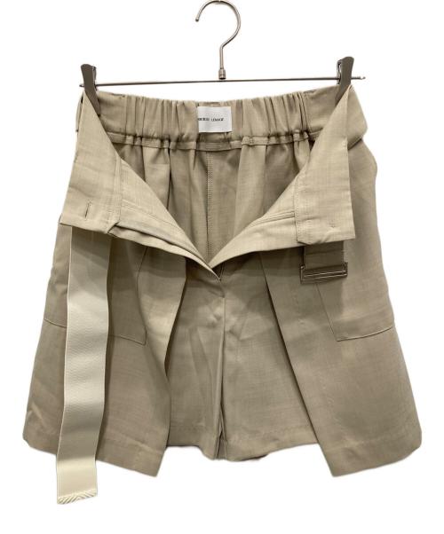 CAPRICIEUX LE'MAGE（カプリシューレマージュ）CAPRICIEUX LE'MAGE (カプリシューレマージュ) スカートレイヤードショートパンツ ベージュ サイズ:38の古着・服飾アイテム