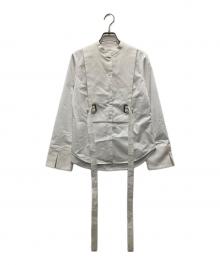 CINOH（チノ）の古着「ウエストベルトシャツ」｜ホワイト