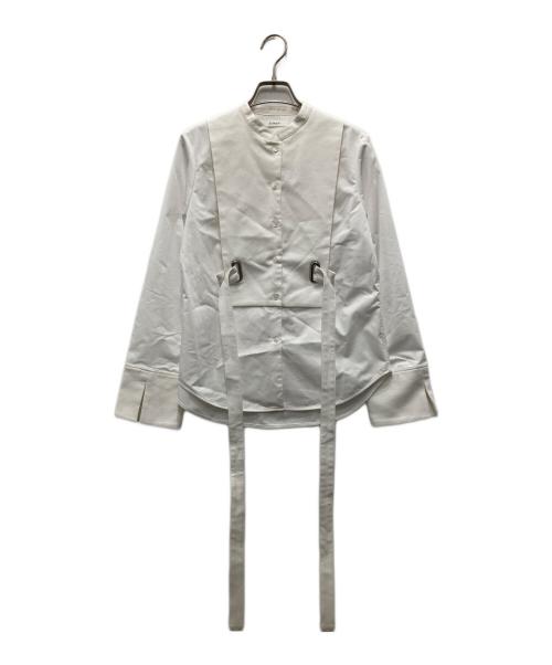 CINOH（チノ）CINOH (チノ) ウエストベルトシャツ ホワイト サイズ:38の古着・服飾アイテム