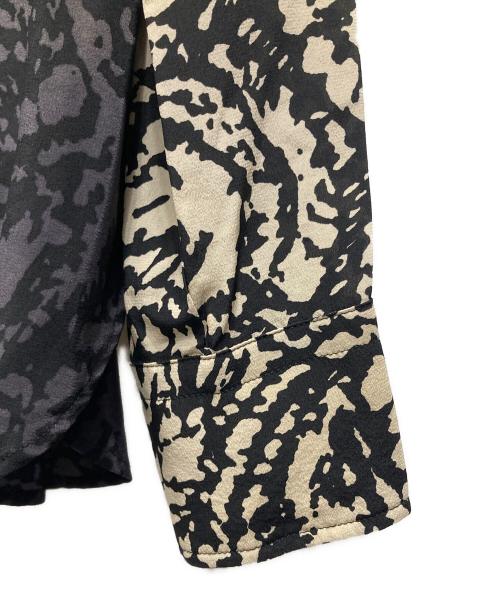 MaxMara（マックスマーラ）MaxMara (マックスマーラ) グラデーションシルクブラウス ホワイト×グレー サイズ:38の古着・服飾アイテム