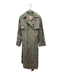 Traditional Weatherwear（トラディショナルウェザーウェア）の古着「"COVENTRY" リネントレンチコート」｜オリーブ