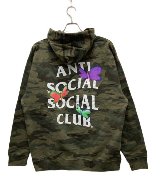 anti social social CLUB（アンチソーシャルソーシャルクラブ）ANTI SOCIAL SOCIAL CLUB (アンチソーシャルソーシャルクラブ) Shell Shock Hoodie Forest Camo オリーブ サイズ:XL 未使用品の古着・服飾アイテム