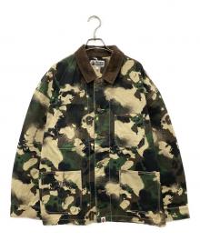 A BATHING APE（ア ベイシング エイプ）の古着「Map Camo Work Jacket」｜カーキ