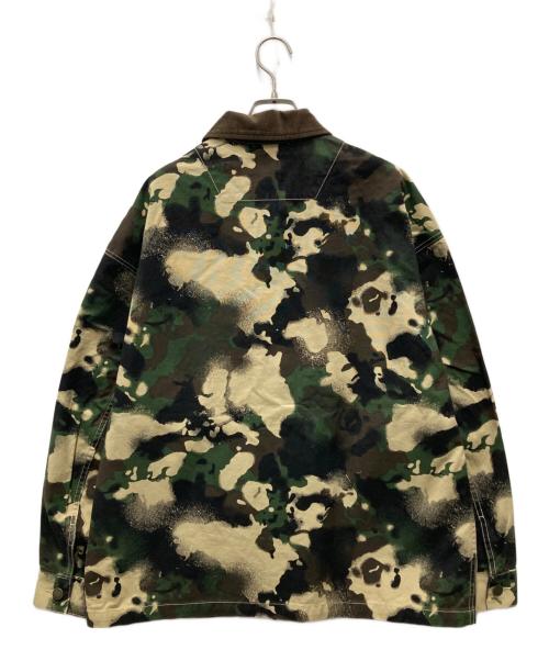 A BATHING APE（ア ベイシング エイプ）A BATHING APE (ア ベイシング エイプ) Map Camo Work Jacket カーキ サイズ:Lの古着・服飾アイテム
