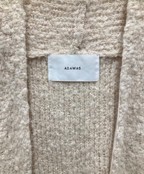 ADAWAS（アダワス）ADAWAS (アダワス) アルパカカーディガン ベージュ サイズ:Fの古着・服飾アイテム