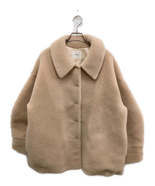 OHGA（オオガ）OHGA (オオガ) テディベアムートンコート ピンクベージュ サイズ:Sの古着・服飾アイテム