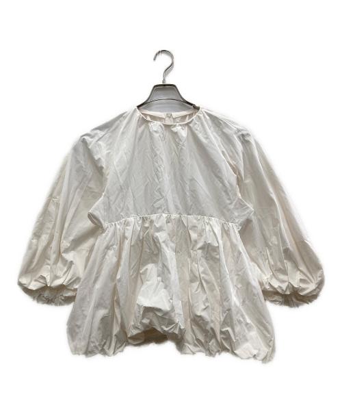 VERMEIL par iena（ヴェルメイユ パー イエナ）VERMEIL par iena (ヴェルメイユ パー イエナ) バルーンシルエットブラウス ホワイト サイズ:表記無し(実寸ご確認ください）の古着・服飾アイテム