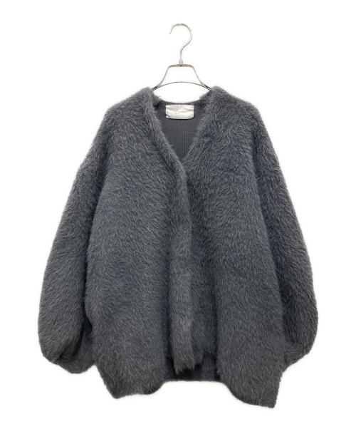 le.ema（エマ）Le.ema (エマ) モヘヤタッチリラックスカーディガン グレー サイズ:Fの古着・服飾アイテム