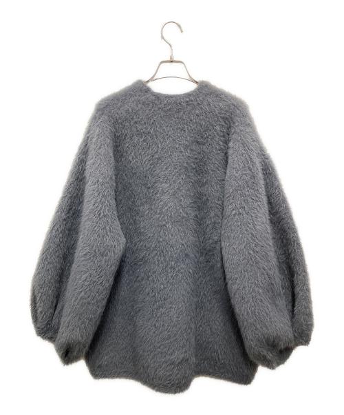 le.ema（エマ）Le.ema (エマ) モヘヤタッチリラックスカーディガン グレー サイズ:Fの古着・服飾アイテム