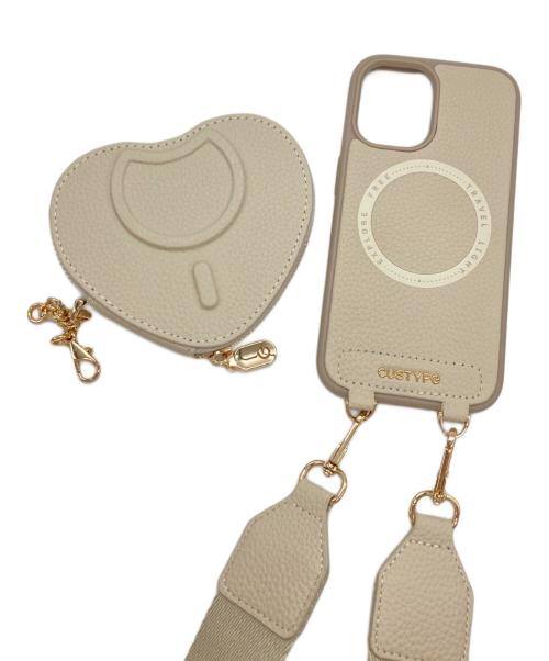 CUSTYPE（カスタイプ）CUSTYPE (カスタイプ) スマートフォンケース(ハートタイプ) ベージュの古着・服飾アイテム