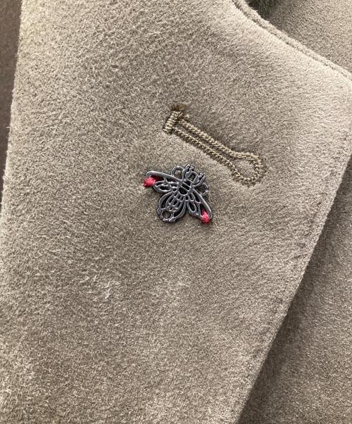 G-Stage（ジーステージ）G-Stage (ジーステージ) ヌバック調ジャージージャケット ブラウン サイズ:44の古着・服飾アイテム