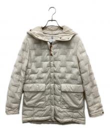 AIGLE（エーグル）の古着「ドゥリキルティングフーデッドコート」｜ホワイト