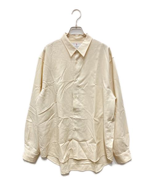 mb（エムビー）mb (エムビー) ハイエンド尾州ウールシャツ ベージュ サイズ:Lの古着・服飾アイテム