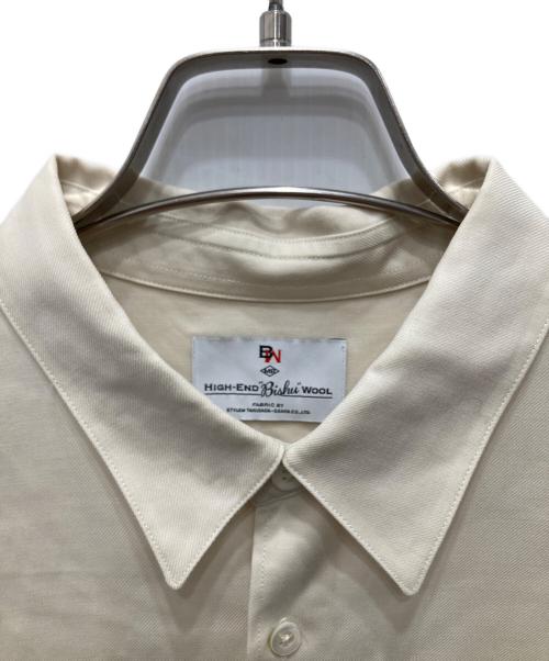 mb（エムビー）mb (エムビー) ハイエンド尾州ウールシャツ ベージュ サイズ:Lの古着・服飾アイテム