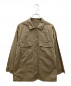 Spick and Spanスピック＆スパン）の古着「アーミーシャツ」｜ベージュ