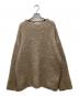 CLANE（クラネ）の古着「BOAT NECK MOHAIR OVER KNIT TOPS/ボートネック モヘア オーバー ニット トップス」｜ベージュ