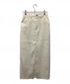 CLANEクラネ）の古着「STRAIGHT LONG SKIRT」｜ホワイト